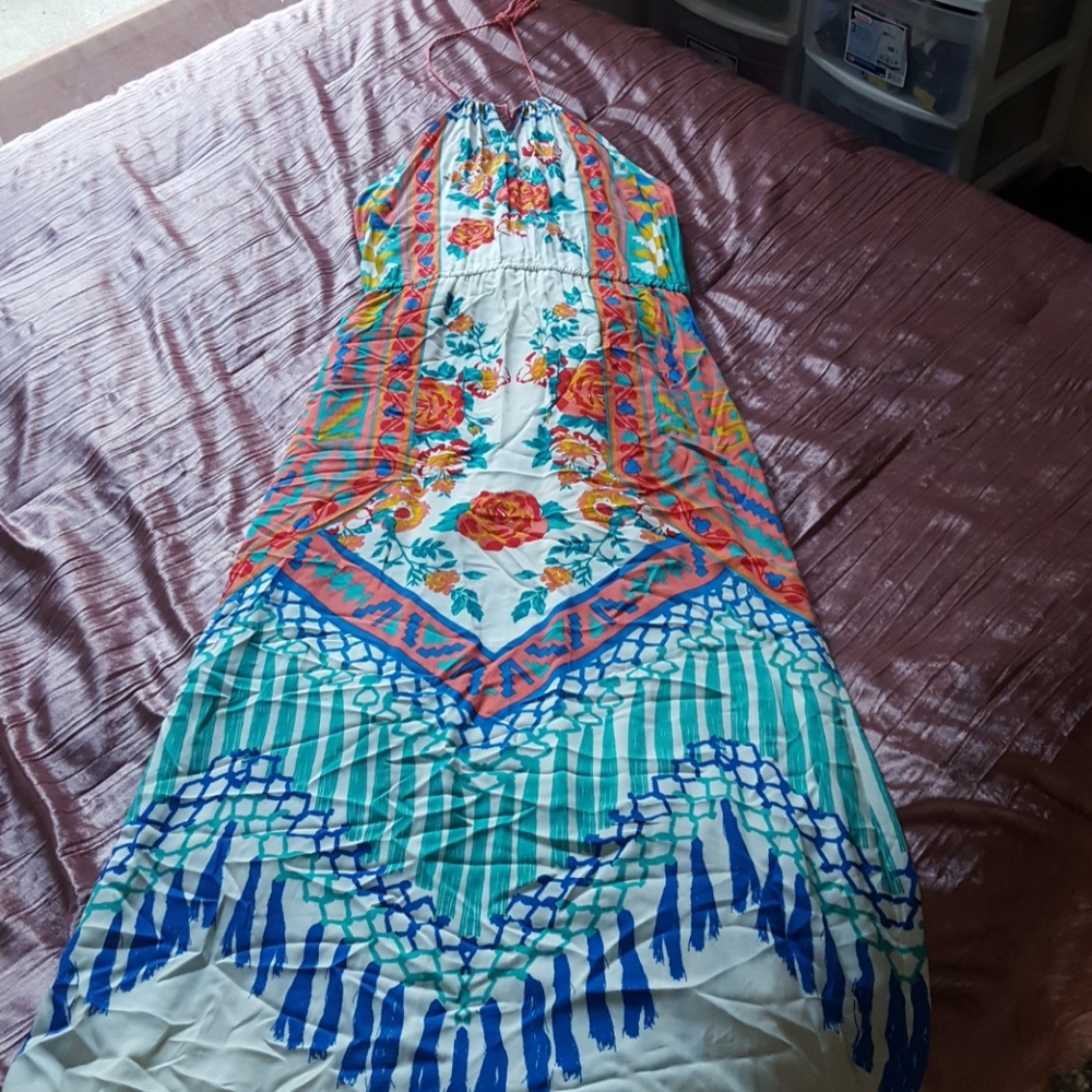 Flying Tomato Halter Maxi Dress